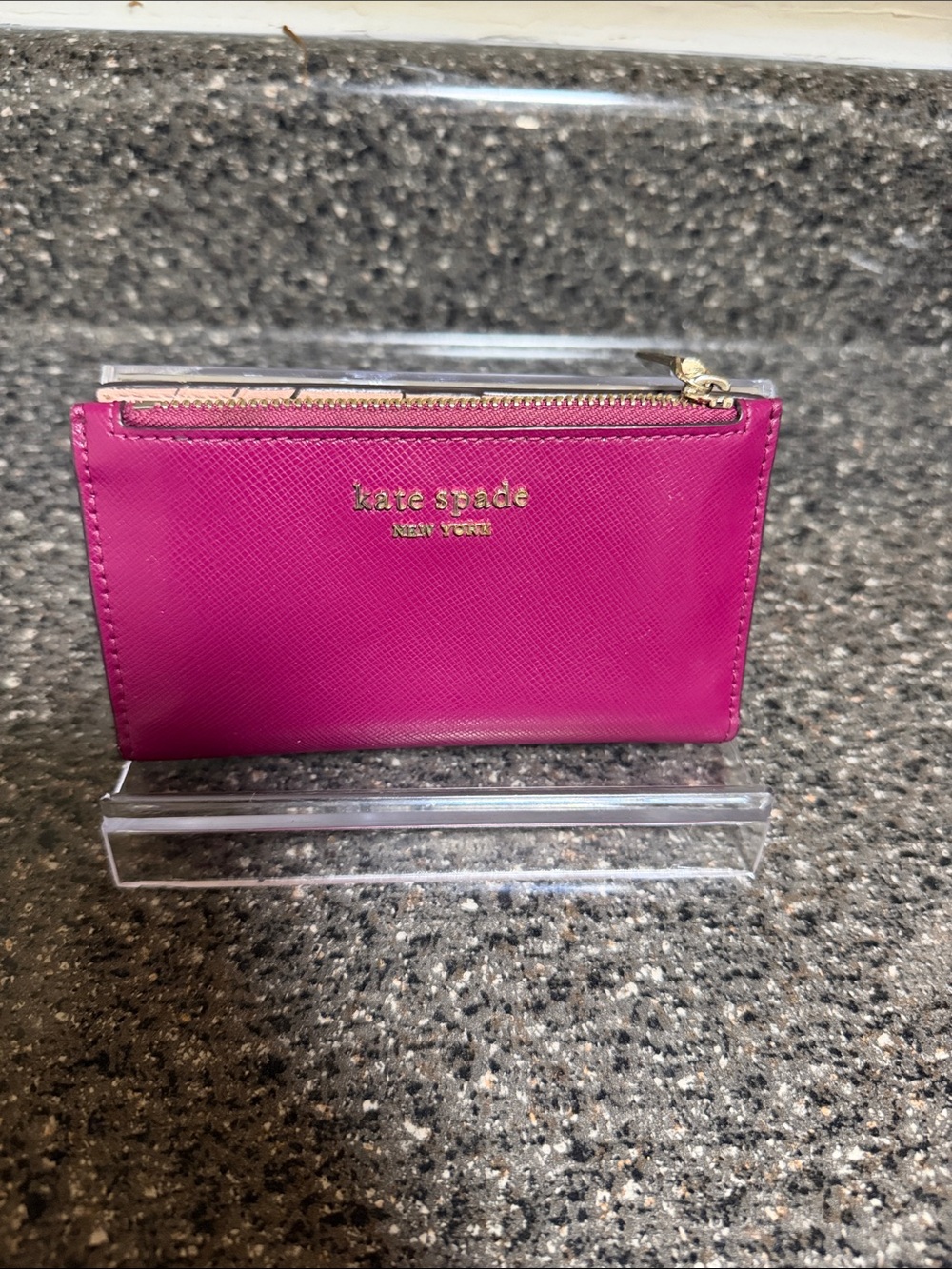 kate spade Leather Zip Card Case